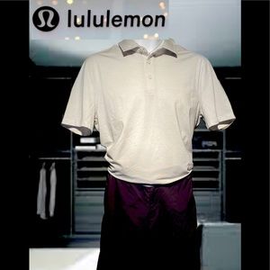MENS LULULEMON EVOLUTION POLO SHIRT PERFECT FOR SUMMER GOLF BUSINESS CASUAL